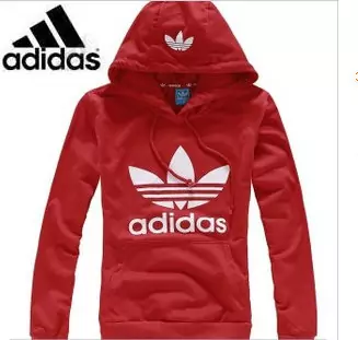 adidas coton veste mode hoodie pas cher 2012-2019U rouge